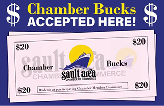 Chamber Bucks Accepted Here