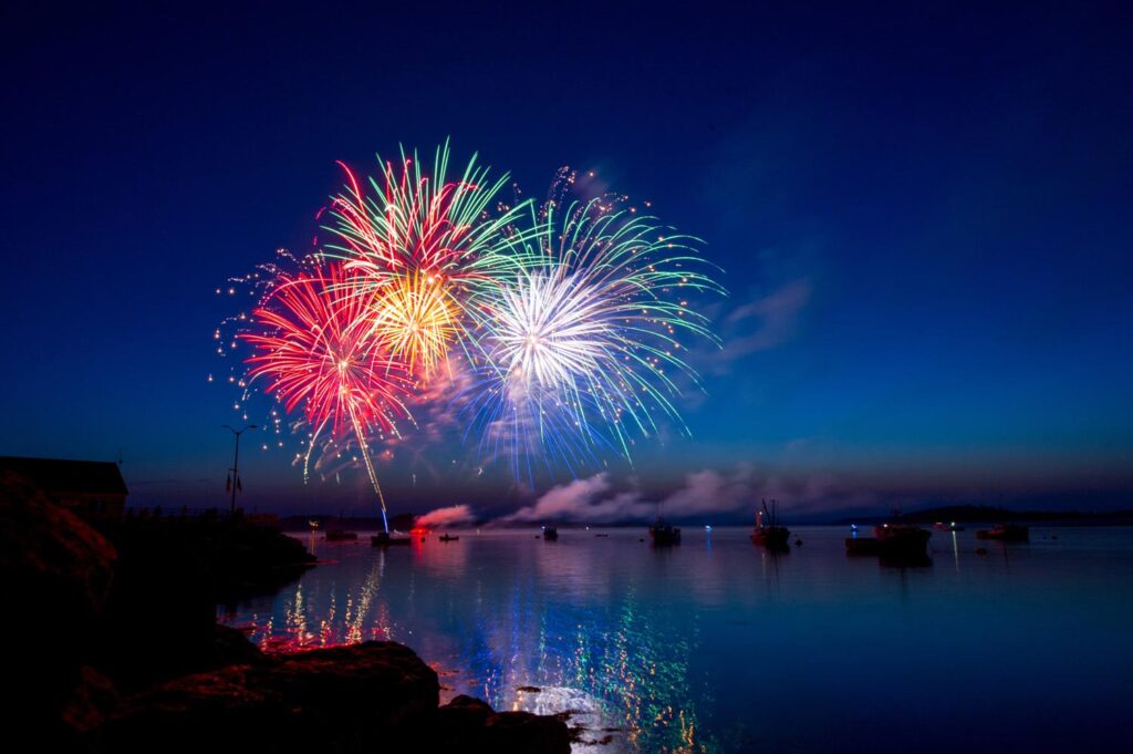 Soo Locks Firework Tour - Fireworks over the St. Marys River.