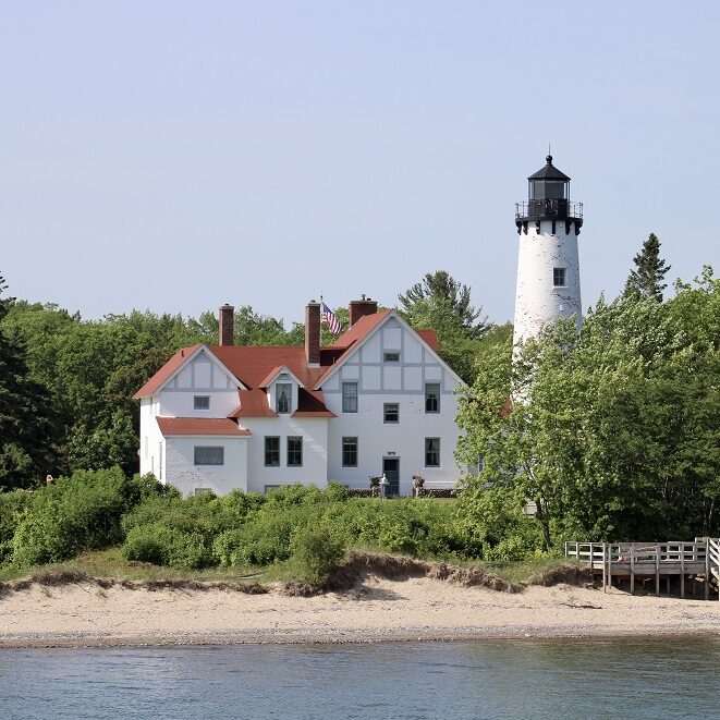 Light house view from off shore